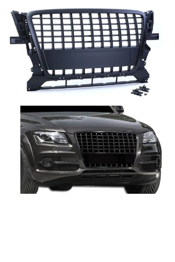 Audi Q5 grille zonder embleem mat zwart