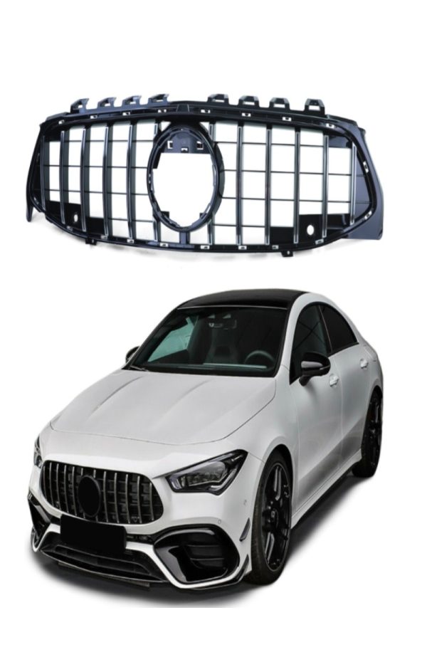 Mercedes CLA C118 X118 grille hoogglans zwart chroom