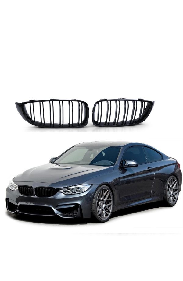 BMW 4 serie grille hoogglans zwart
