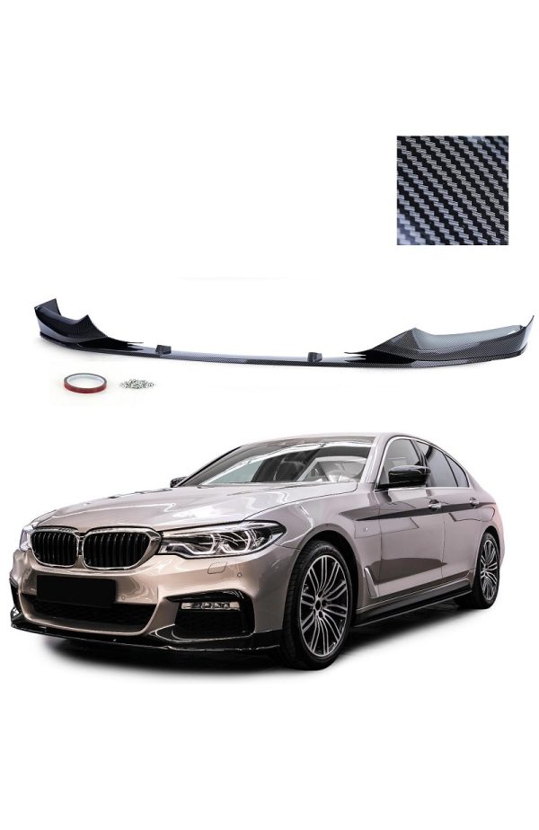 BMW 5 serie G30 G38 voorspoiler carbon look