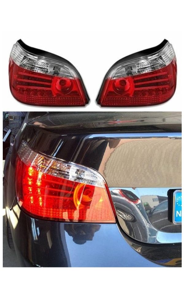 BMW E60 5 serie LED achterlichten rood- wit