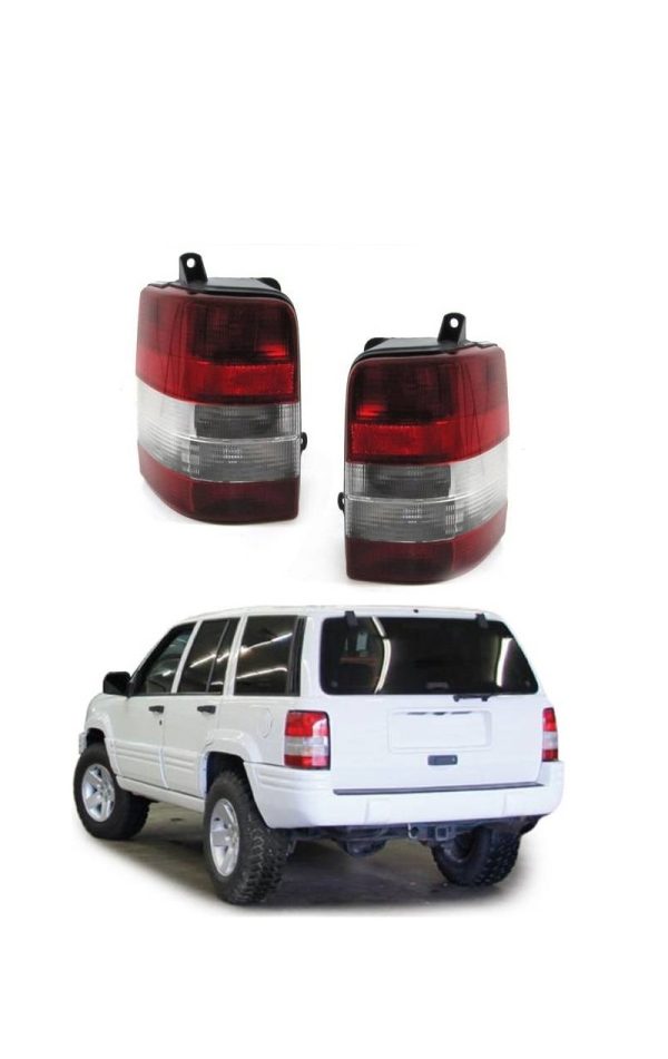 Achterlichten rood wit voor Jeep Grand Cherokee 1992 - 1999