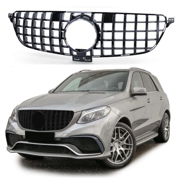 Mercedes Benz M Klasse GLE grille hoogglans zwart