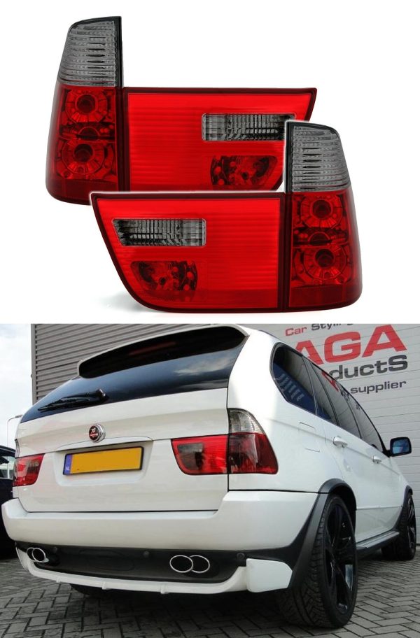 BMW X5 E53 '99- '03 achterlichten rood smoke